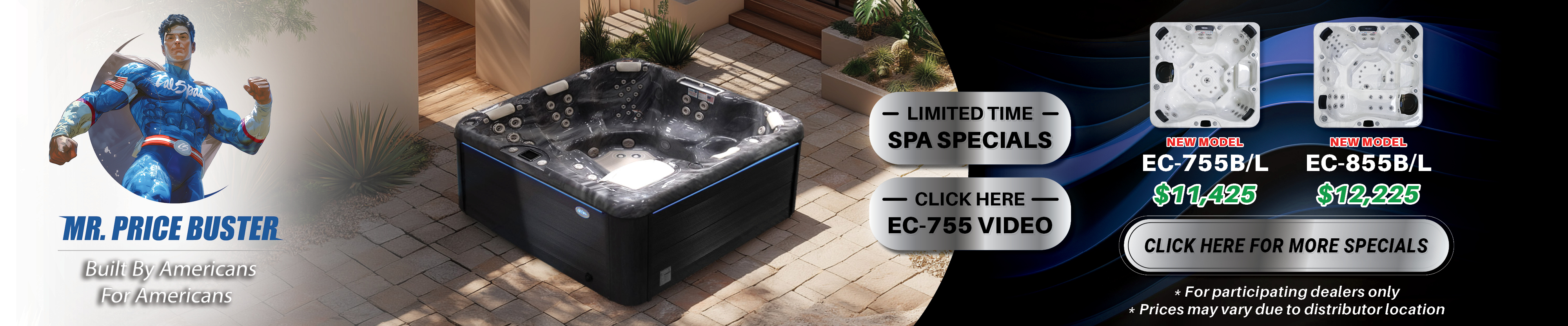 Calspas hot tub being used in a family setting - Las Piedras
